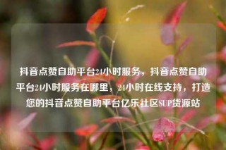 抖音点赞自助平台24小时服务，抖音点赞自助平台24小时服务在哪里，24小时在线支持，打造您的抖音点赞自助平台亿乐社区SUP货源站
