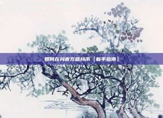 如何在抖音充值抖币【新手指南】