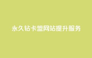 永久钻卡盟网站提升服务