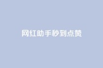 网红助手秒到点赞,免费领QQ说说赞软件 - 拼多多扫码助力软件 - 拼多多互点助力微信群