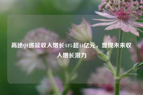 高途Q1递延收入增长44%超14亿元，显现未来收入增长潜力  第1张