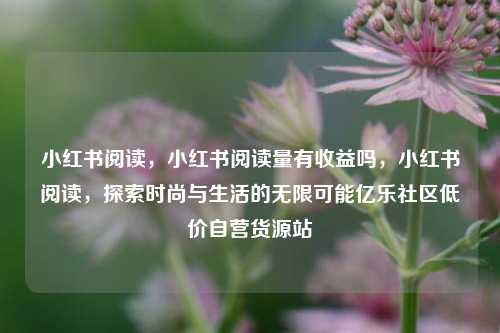小红书阅读，小红书阅读量有收益吗，小红书阅读，探索时尚与生活的无限可能亿乐社区低价自营货源站  第1张