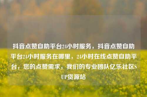 抖音点赞自助平台24小时服务	，抖音点赞自助平台24小时服务在哪里，24小时在线点赞自助平台，您的点赞需求	，我们的专业团队亿乐社区SUP货源站  第1张